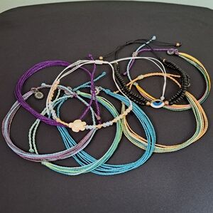 NWOT Pura Vida Bracelet Bundle +2 Extra Slider Bracelets